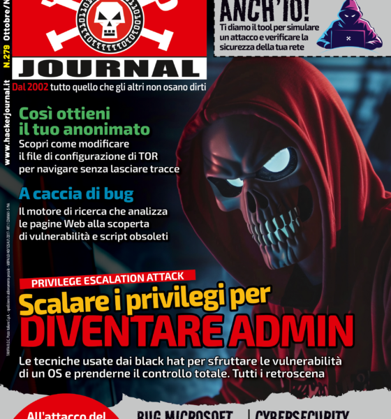 Copertina Hacker Journal 279