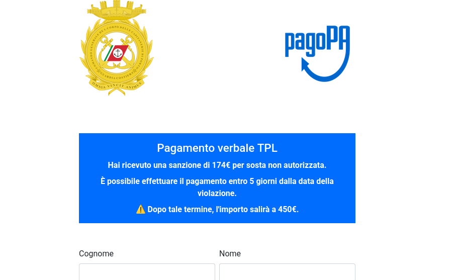 Phishing a tema PagoPA